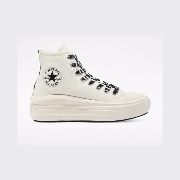 Converse Archive Print Chuck Taylor All Star Move High Top Egret/black/egret (570974C)