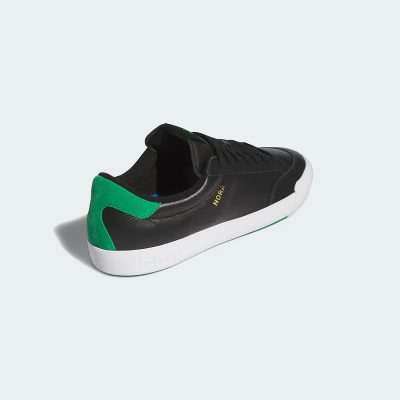 Adidas Nora Signature Skateboarding Shoes Core Black / Green / Cloud White (IF2070)