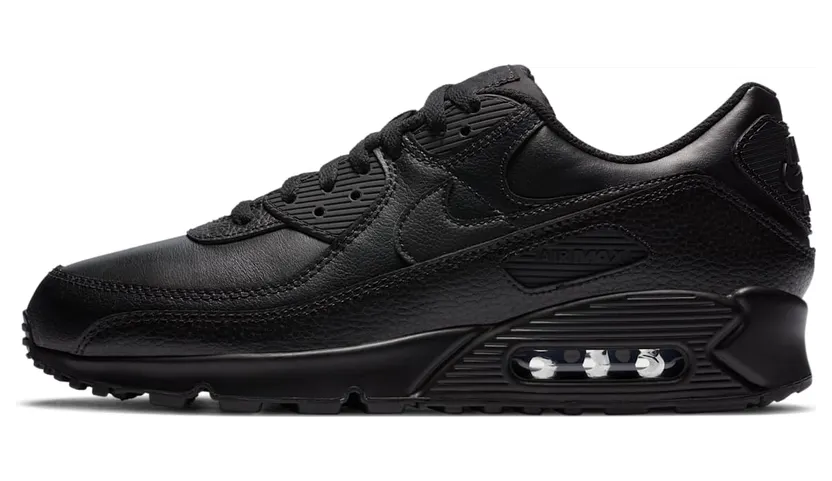 Nike Air Max 90 Leather Triple Black (2020)