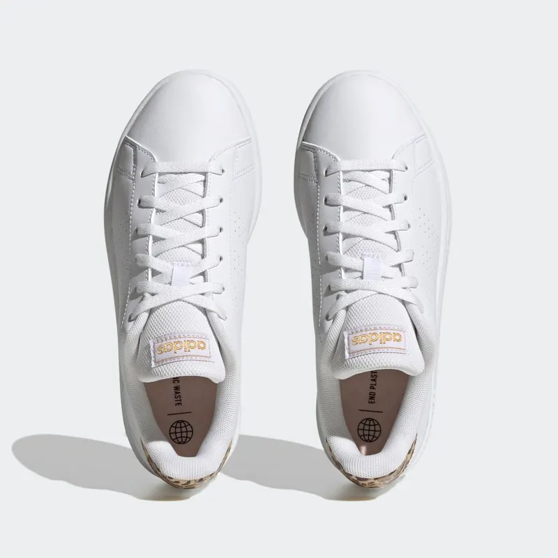 Adidas Advantage Base Cloud White / Cloud White / Gold Metallic (H03791)