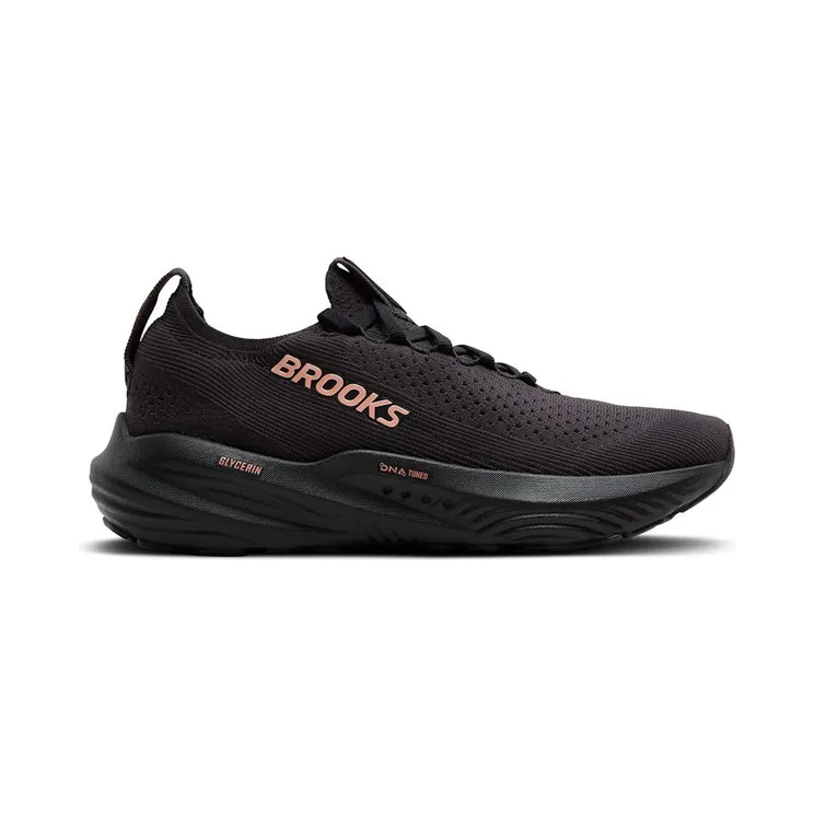 Brooks Glycerin StealthFit 22 Black Grey Rose Gold (120437-1B-068)