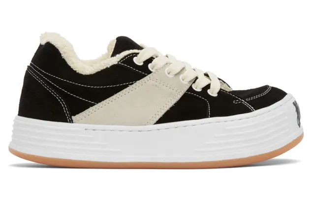 Palm Angels Black Snow Low-Top Sneakers (PMIA051F20LEA0011001)
