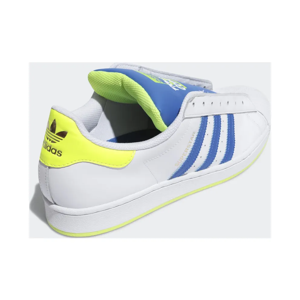 adidas Superstar Laceless White Blue Solar Yellow Cloud White/Blue/Soar Yellow (FV3020)
