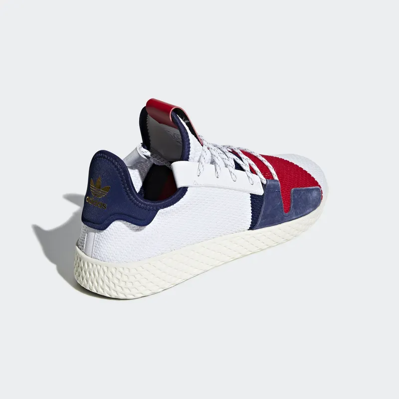 adidas Tennis Hu V2 Pharrell x Billionaire Boys Club Cloud White/Scarlet/Blue (BB9549)