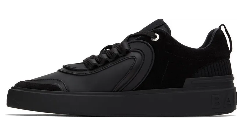 Balmain Black B-Skate Low Sneakers (XM0VI292LTLC) (3)