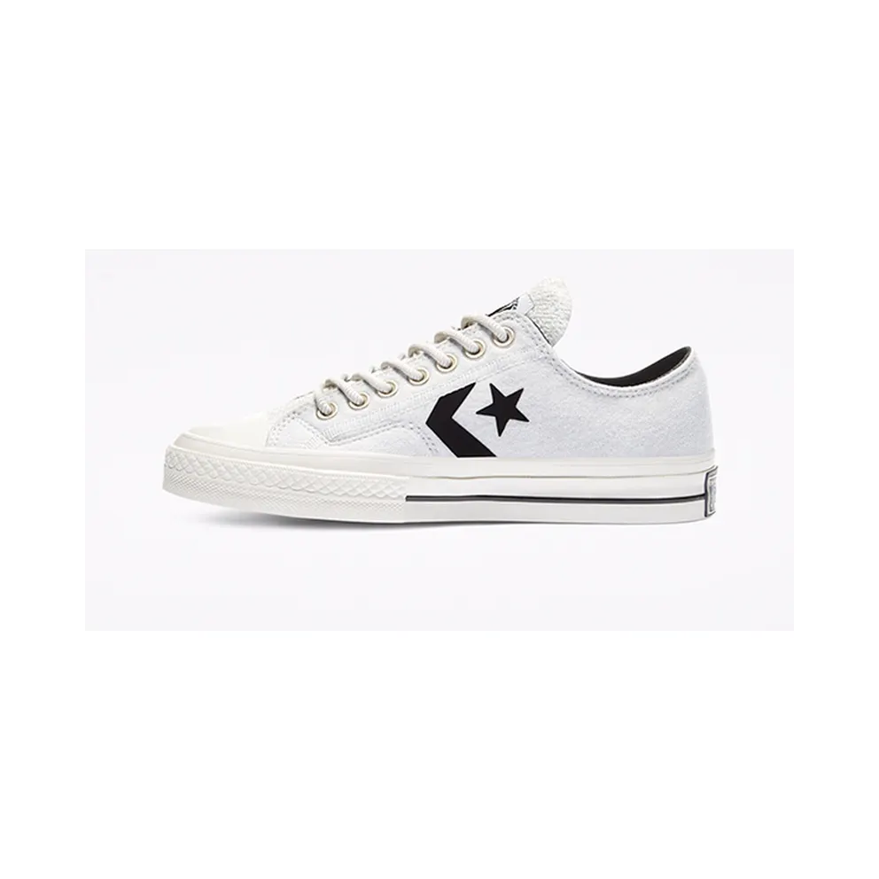 Converse Reverse Terry Star Player Low Top White/lunar Rock/black (168754C)