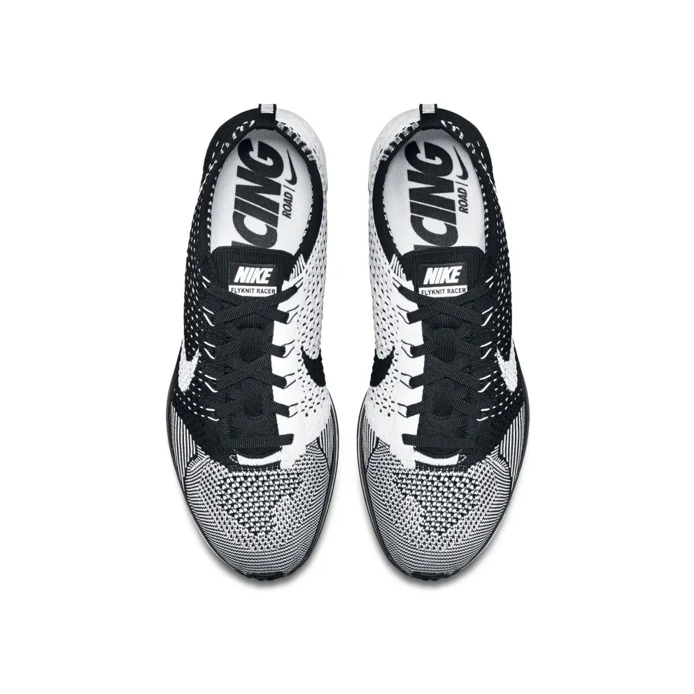 Nike Flyknit Racer Black Tongue Black/White (526628-002)