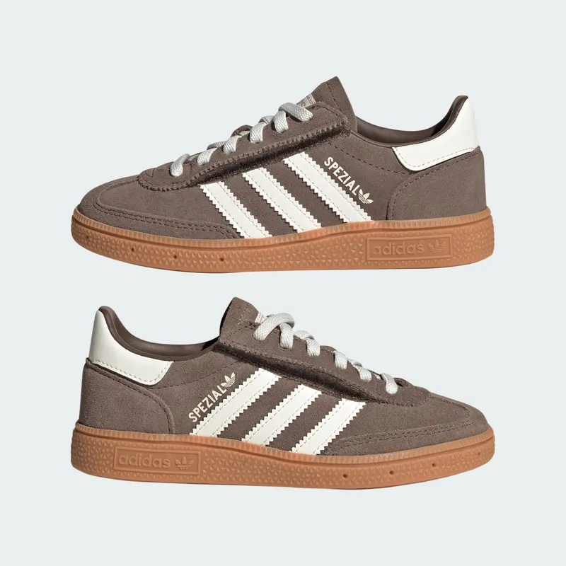 Adidas HANDBALL SPEZIAL COMFORT CLOSURE ELASTIC LACE Shoes Earth Strata / Off White / Gum (LA4008)