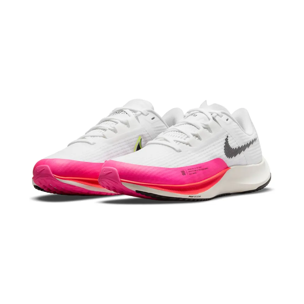 Nike Air Zoom Rival Fly 3 Racing Shoe (straat) “White / Volt / Pink Blast / Black” (DJ5427-100)