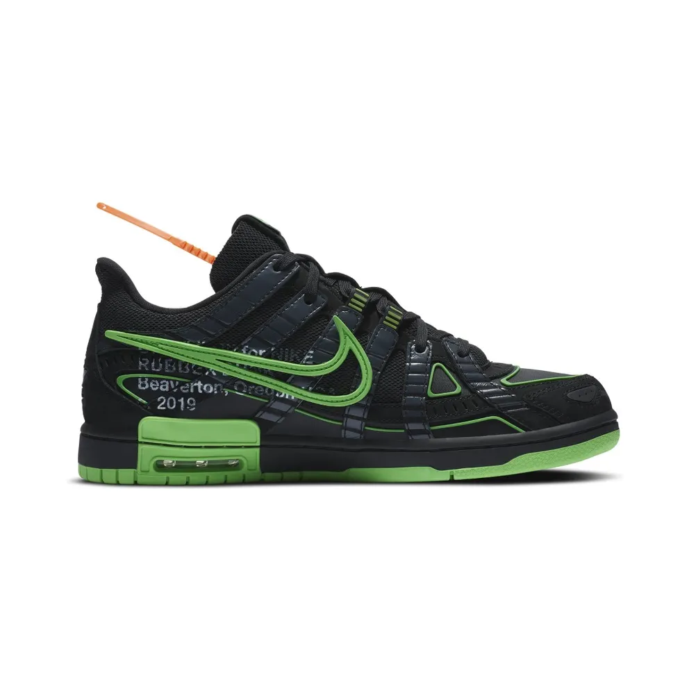Nike Air Rubber Dunk Off-White Green Strike Black/White-Green Strike (CU6015-001)