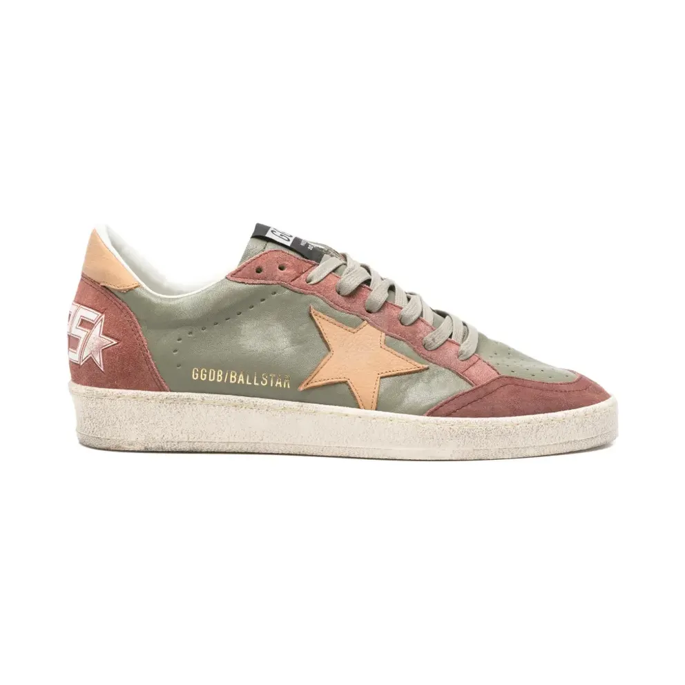 Golden Goose Ball Star leren – Green (GMF00117F008160)
