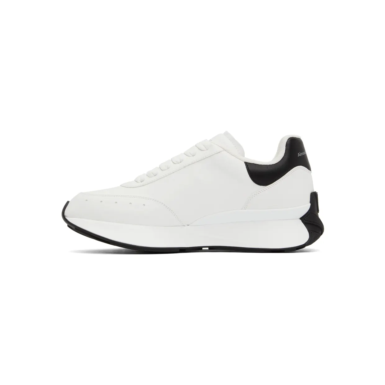 Alexander McQueen White Sprint Runner Sneakers (688548WIC93) (3)