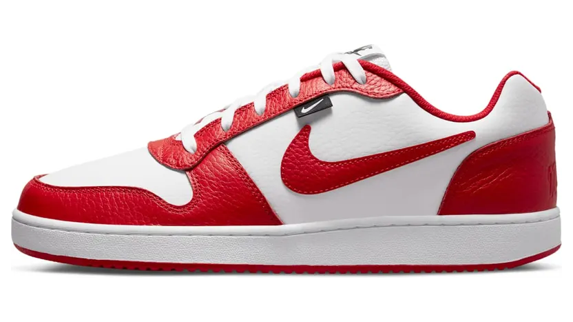 Nike Ebernon Low PRM White University Red Black (AQ1774-101)