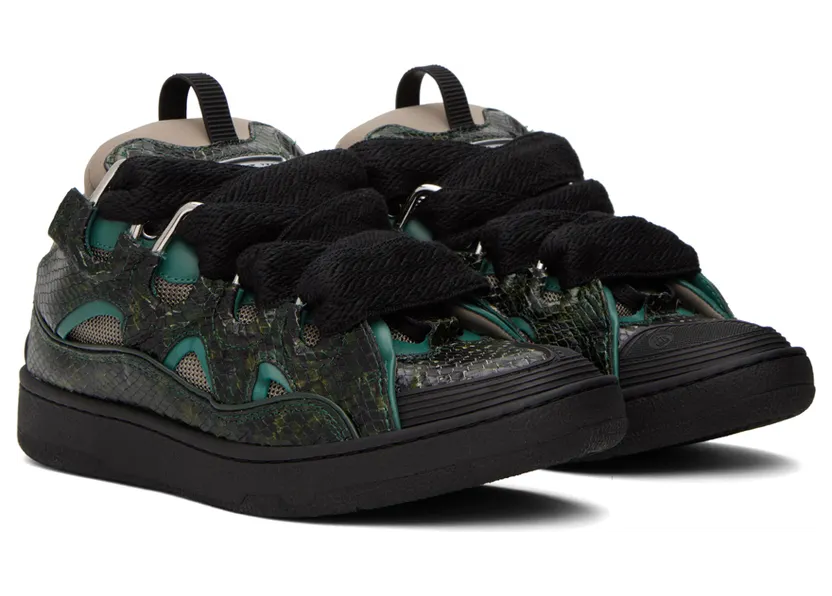 Lanvin Green Curb Sneakers (FM-SKRK11-PTCA-A22) (4)