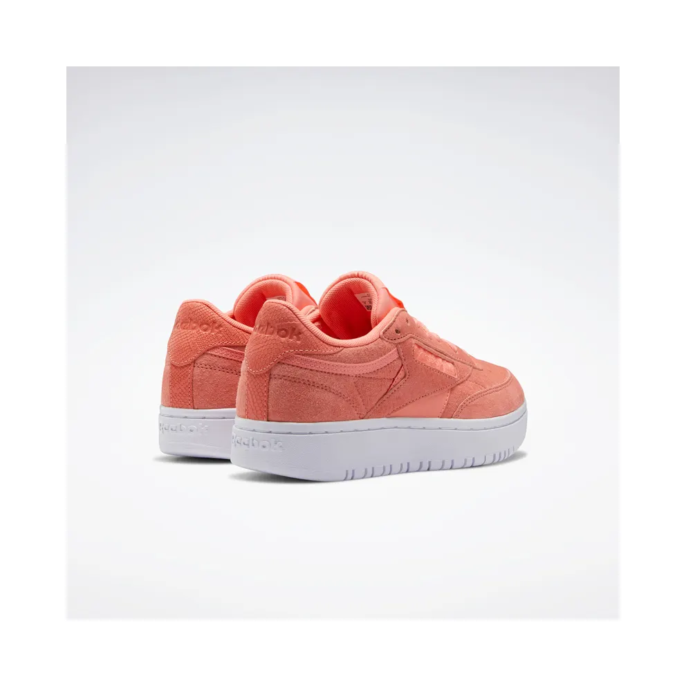 Reebok CLUB C DOUBLE Twisted Coral / Twisted Coral / White