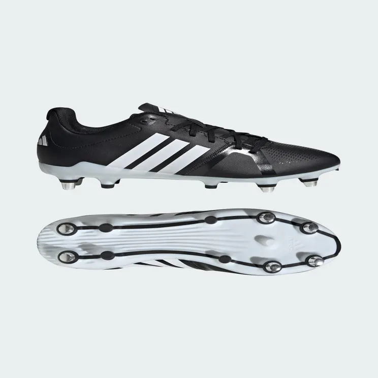 adidas RS15 Avaglide Soft Ground Rugby Boots “Core Black / Cloud White / Core Black” (JR0110)