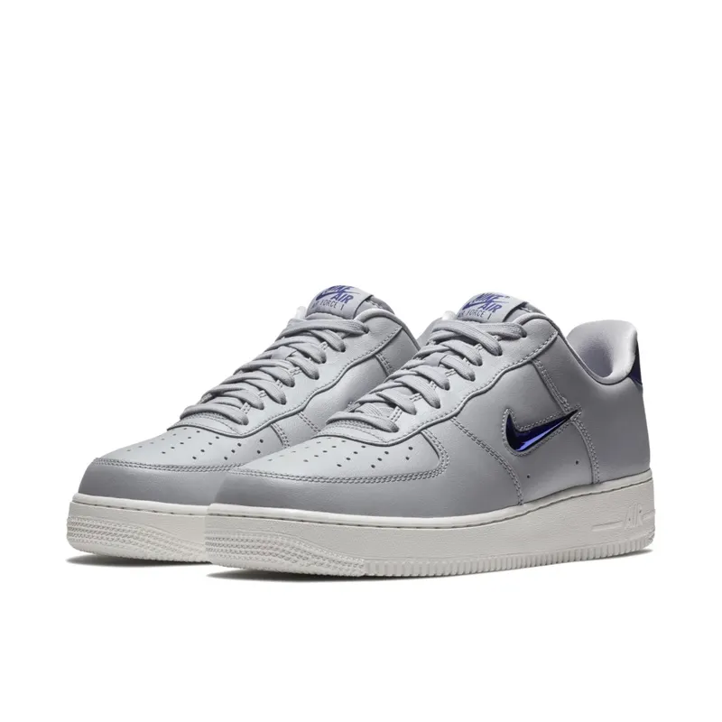 Nike Air Force 1 Low Jewel Wolf Grey Royal Blue Wolf Grey/Deep Royal Blue-Summit White (AJ9507-002)