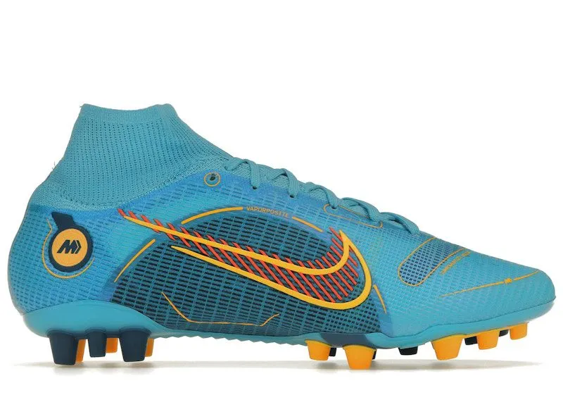 Nike Mercurial Superfly 8 Elite AG Chlorine Blue Laser Orange (DJ2841-484)