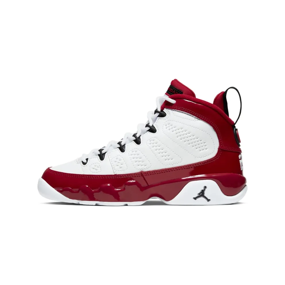 Jordan 9 Retro White Gym Red (GS) White/Black-Gym Red (302359-160)