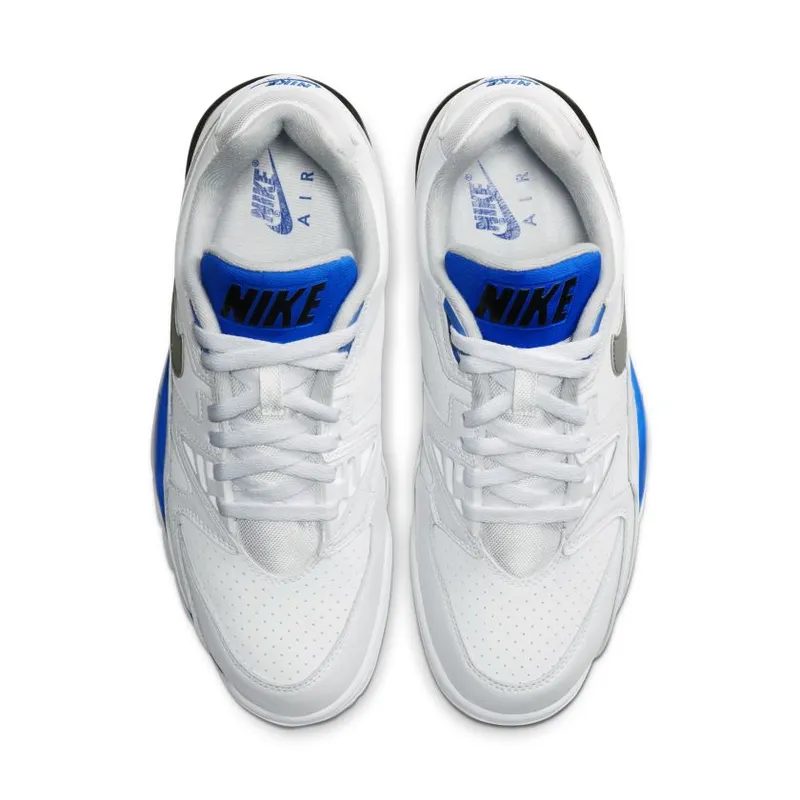Nike Air Cross Trainer 3 Low White White/Racer Blue-Black-Light Smoke Grey (CJ8172-100)