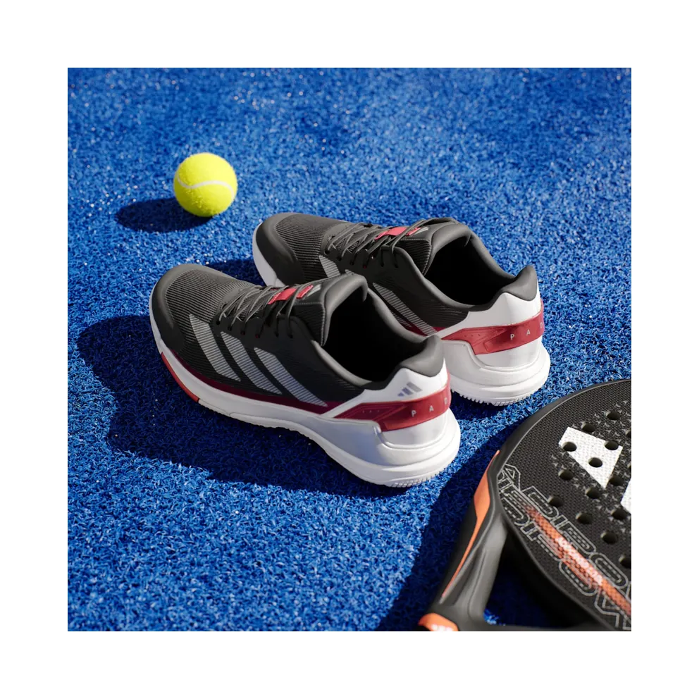 Adidas Crazyquick Padel Core Black / Silver Metallic / Lucid Red (JP9591)
