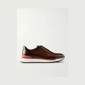 Berluti Fast Track Full-Grain Venezia Softy Leather Sneakers Brown (S6544-001)