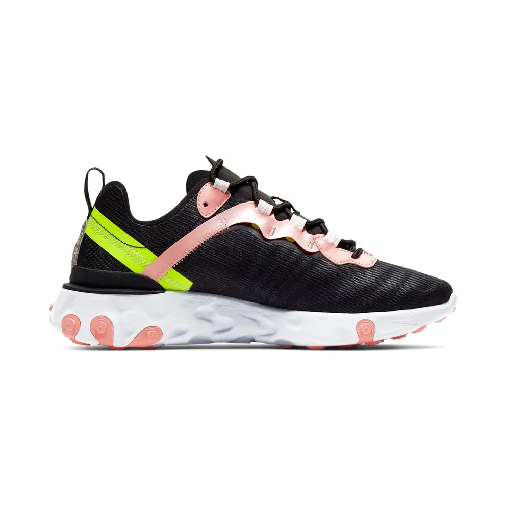 Nike React Element 55 Premium Black Coral Stardust (W) Black/Coral Stardust/Light Soft Pink (CD6964-002)