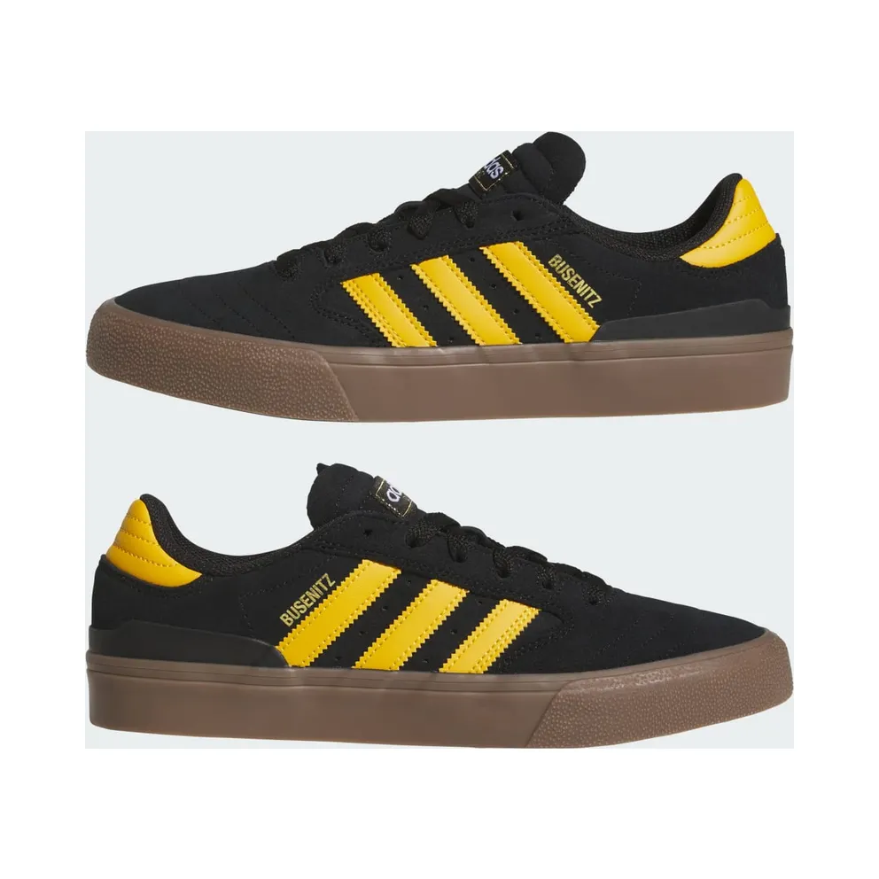 adidas Busenitz Vulc II “Core Black / Preloved Yellow / Gum” (KJ0249)