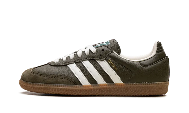 Adidas Samba OG “med dark khaki/off-white/gum” (JR0890)