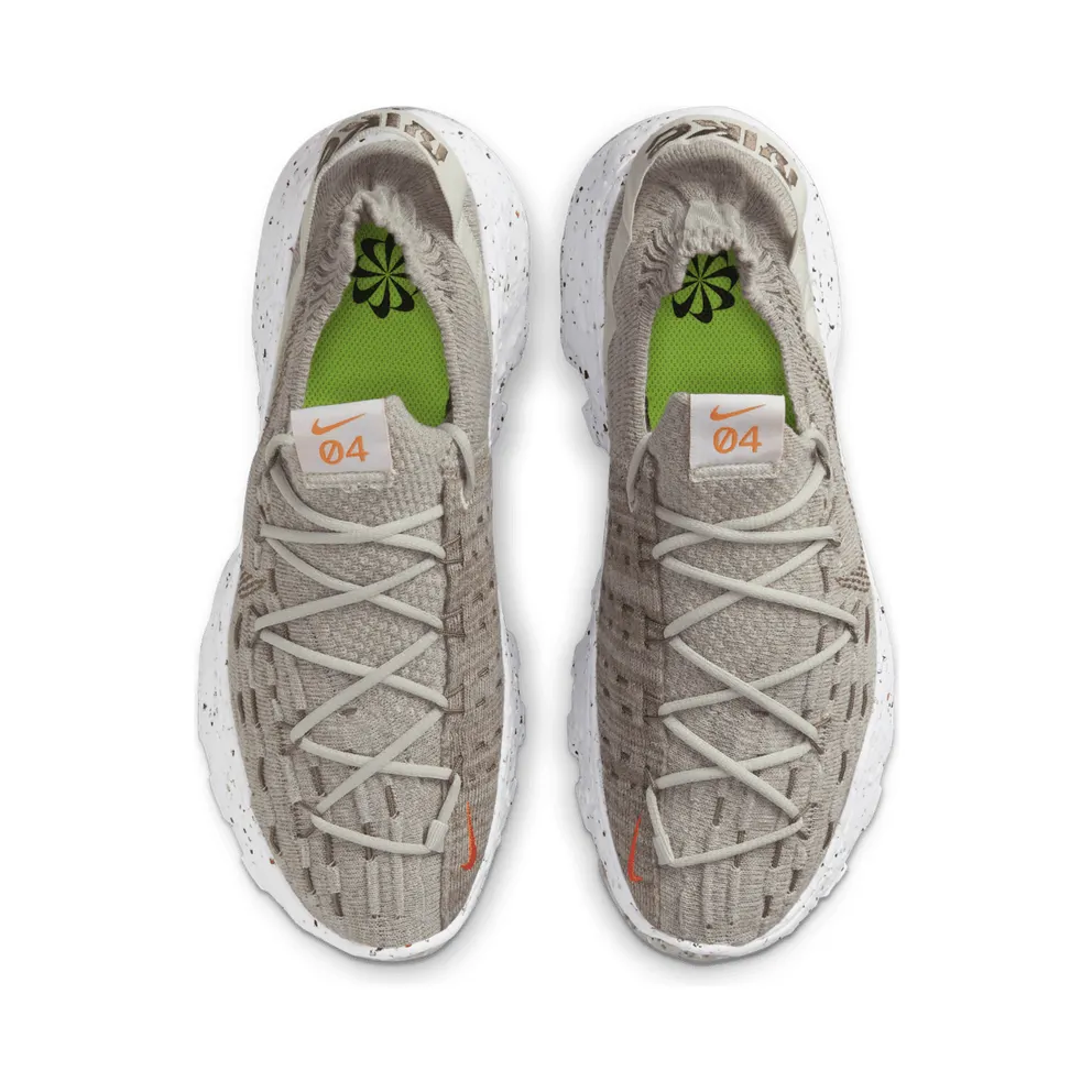 Nike Space Hippie 04 “Light Bone / White / Orange / Olive Grey” (CZ6398-009)