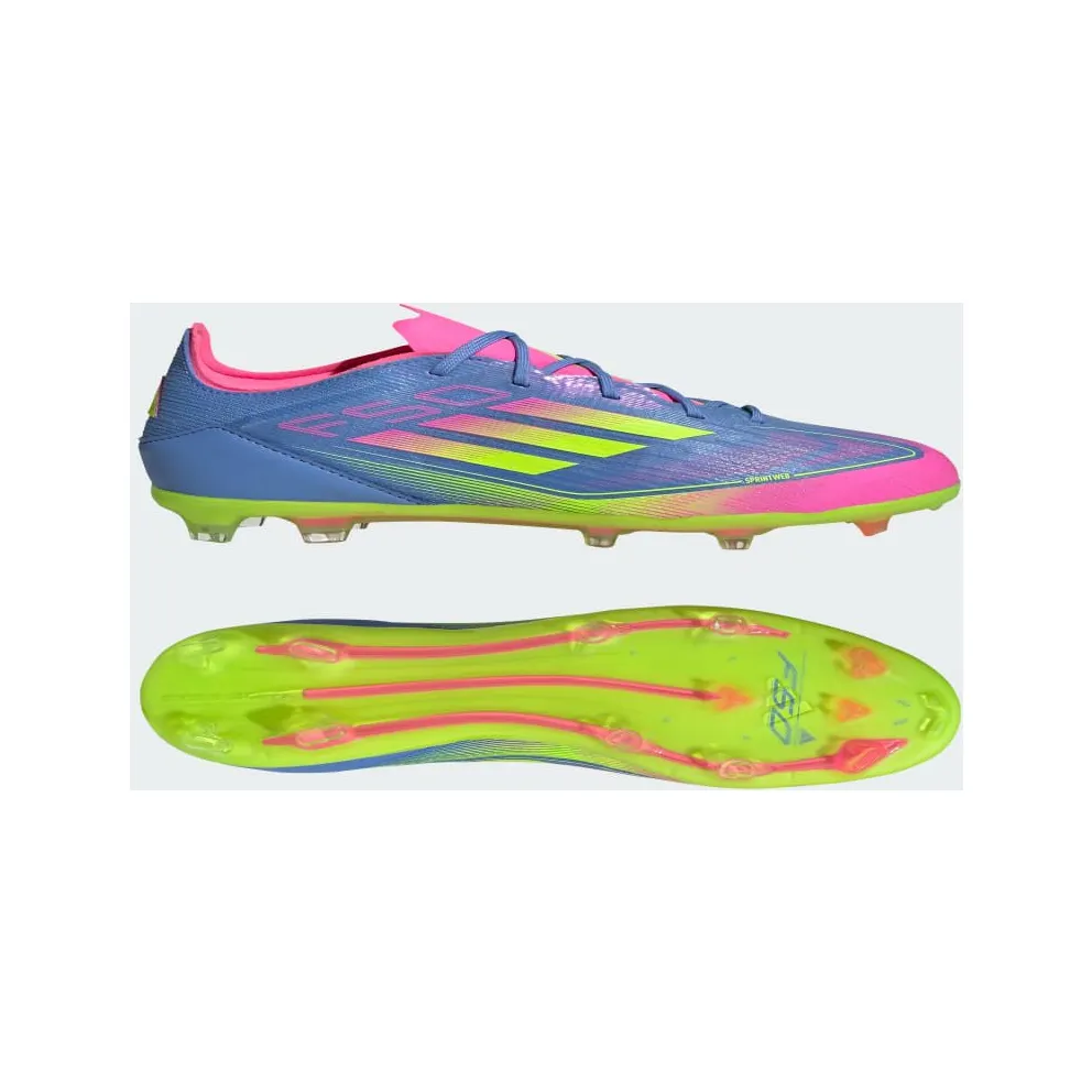 adidas F50 Elite Firm Ground Boots Kids “Blue Fusion / Lucid Lemon / Lucid Pink” (IE1306)