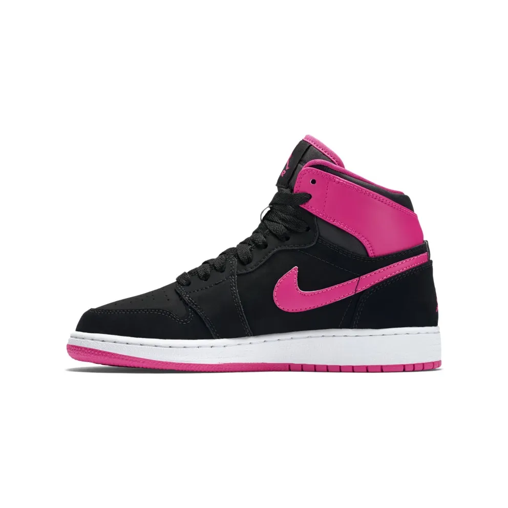 Jordan 1 Retro High Black Vivid Pink (GS) Black/Vivid Pink-White (332148-008)