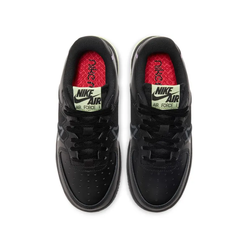 Nike Air Force 1 Low React Black Violet Star Barely Volt (CD6960-001)