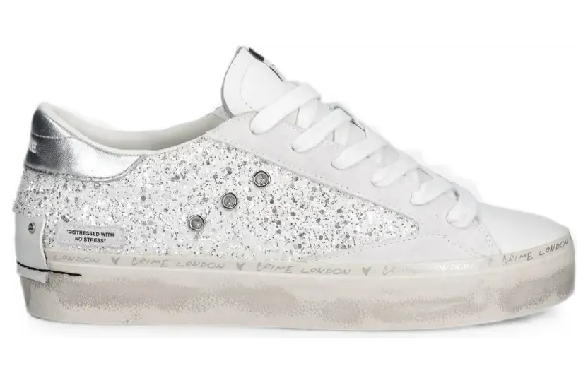 Crime London Sneakers im Glitter-Look – Weiß (29052PP8)