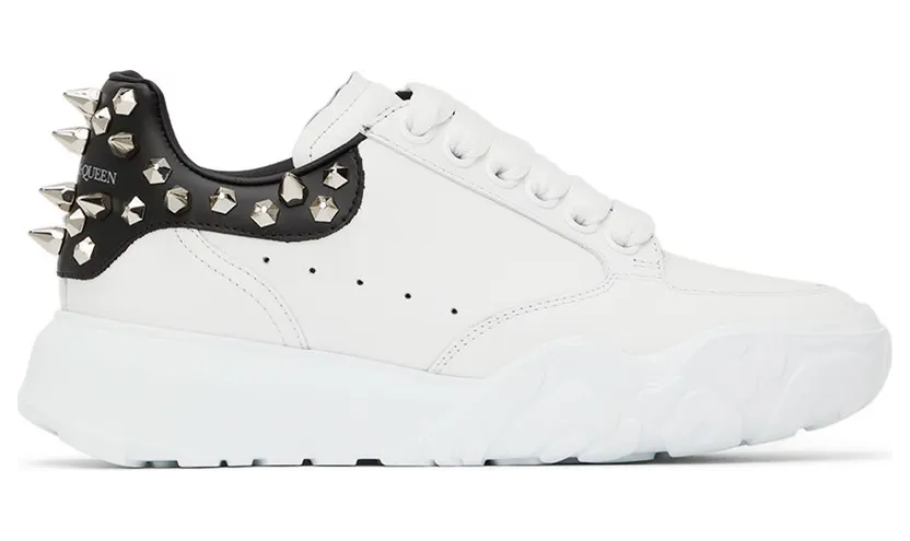Alexander McQueen White Leather Court Sneakers (708081WICD5)