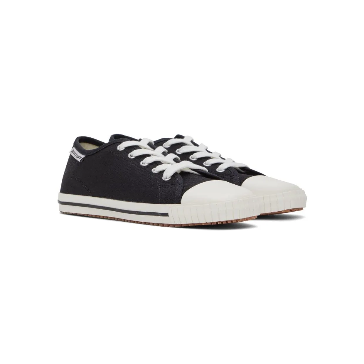 Palm Angels Black Vulcanized Low-Top Sneakers (PWIA045S22FAB0011001) (4)
