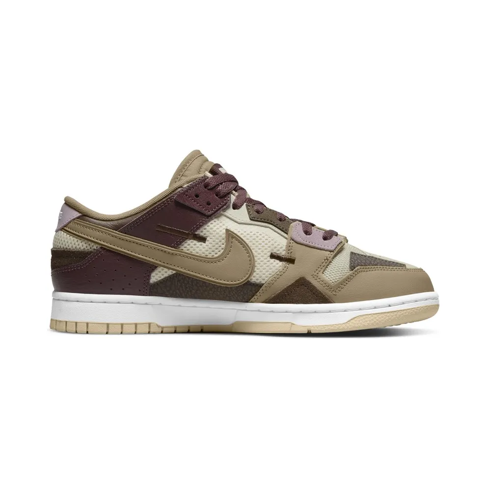 Nike Dunk Low Scrap Latte – “Latte / Maroon / White-khaki” (DH7450-100)
