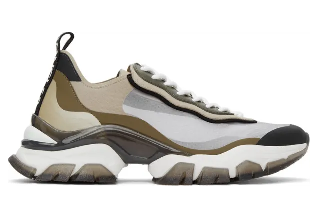 Moncler Beige and Khaki Leave No Trace Light Sneakers (4M732 – 00 – 02SR3)