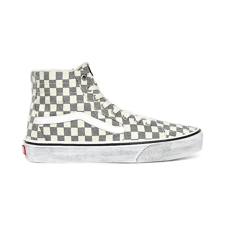 Vans Sk8-Hi Tapered Washed Asphalt True White Checkerboard (VN0A4U16HQE)
