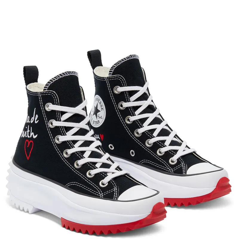 Converse Valentine’s Day Run Star Hike High Top Black/white/university Red (171120C)