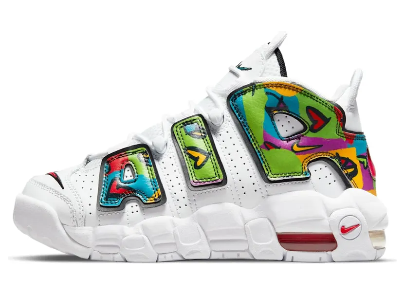 Nike Air More Uptempoen Wit (DM8155-100)
