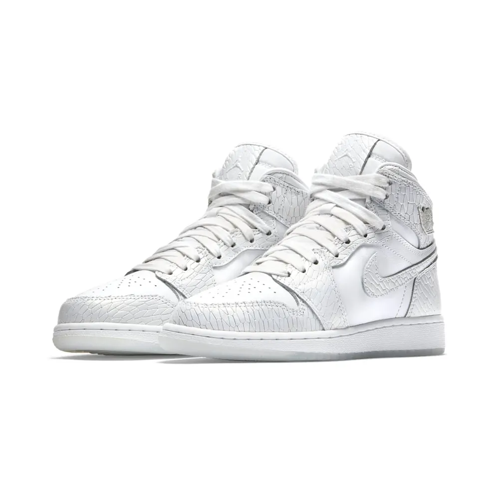 Jordan 1 Retro High Heiress Pure Platinum (GS) White/White-Pure Platinum (832596-100)