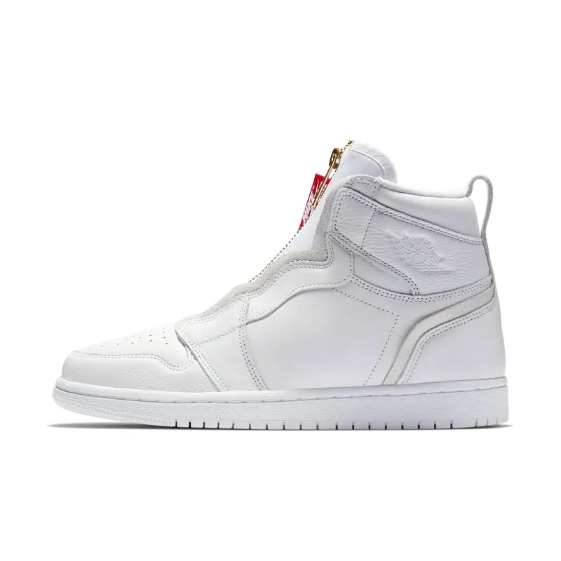 Jordan 1 Retro High Zip White (W) White/White-University Red (AQ3742-116)