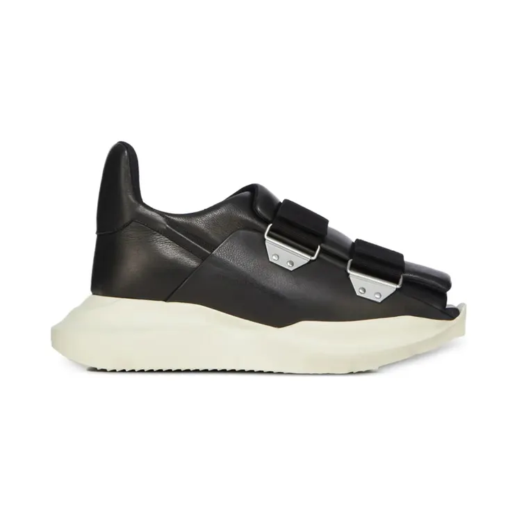Rick Owens Temple Geth Touch-strap Leather “Black” (RR01F2816 LCN 91)