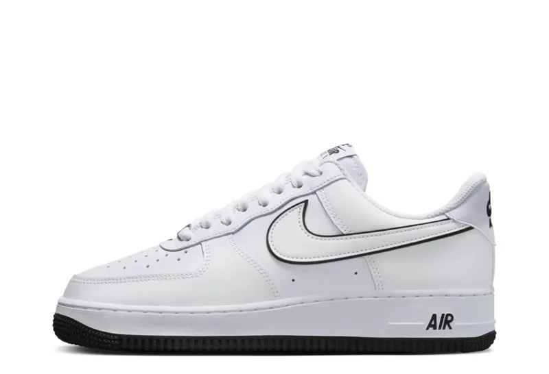 Nike Air Force 1 ’07 Low White Black Outline Swoosh (DV0788-103)