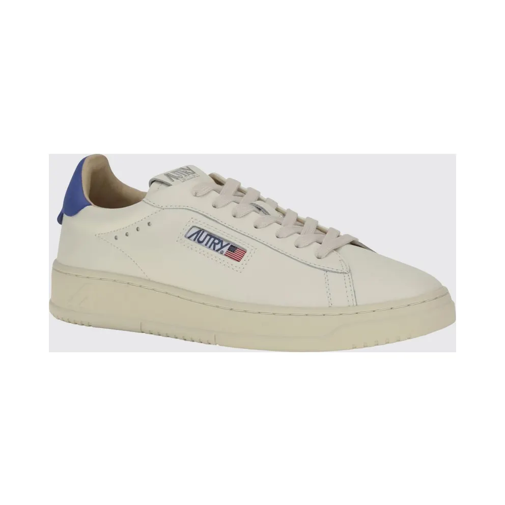 Autry Dallas Low Bicolor Smooth Calfskin Sneakers with Logo Blue 1 (ADLMMR26)