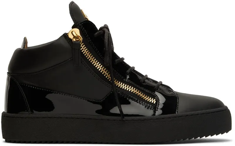 Giuseppe Zanotti Black Birel Vague May London Sneakers (RU00011-86441)