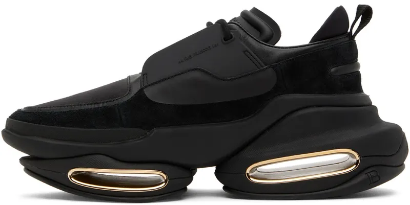 Balmain Black B-Bold Low-Top (YM1VI277LSSE)
