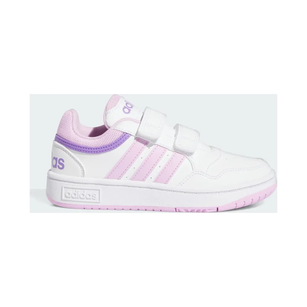 adidas Hoops Schuh Cloud White / Bliss Lilac / Violet Fusion (IF5319)