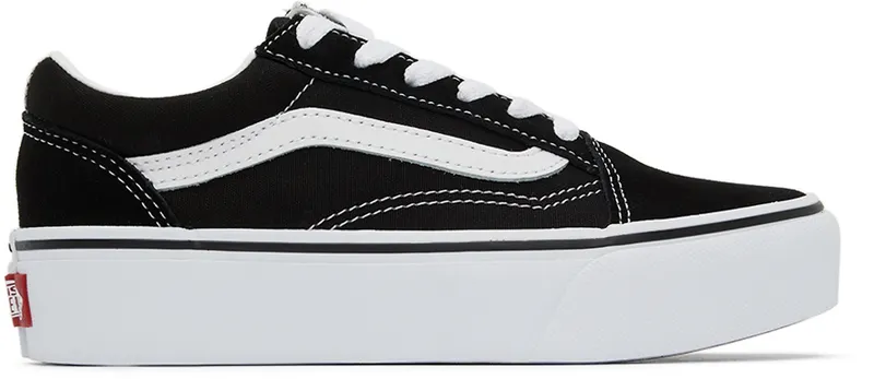 Vans Kids Black Old Skool Platform Little Kids (VN0A3TL36BT1)